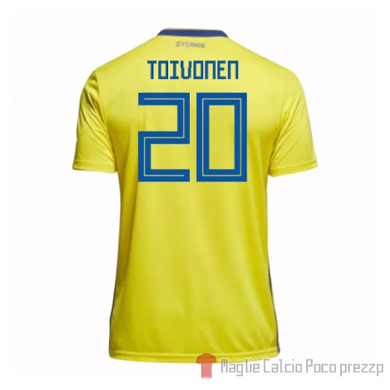 Maglia Suecia Giocatore Toivonen Home 2018 - Clicca l'immagine per chiudere